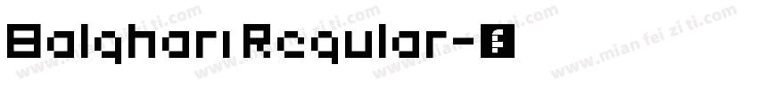 Balghari Regular字体转换